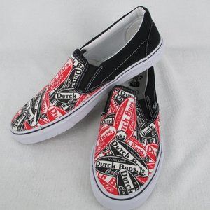 Dutch Bros Slip On Shoe All Over Print Mens size 8